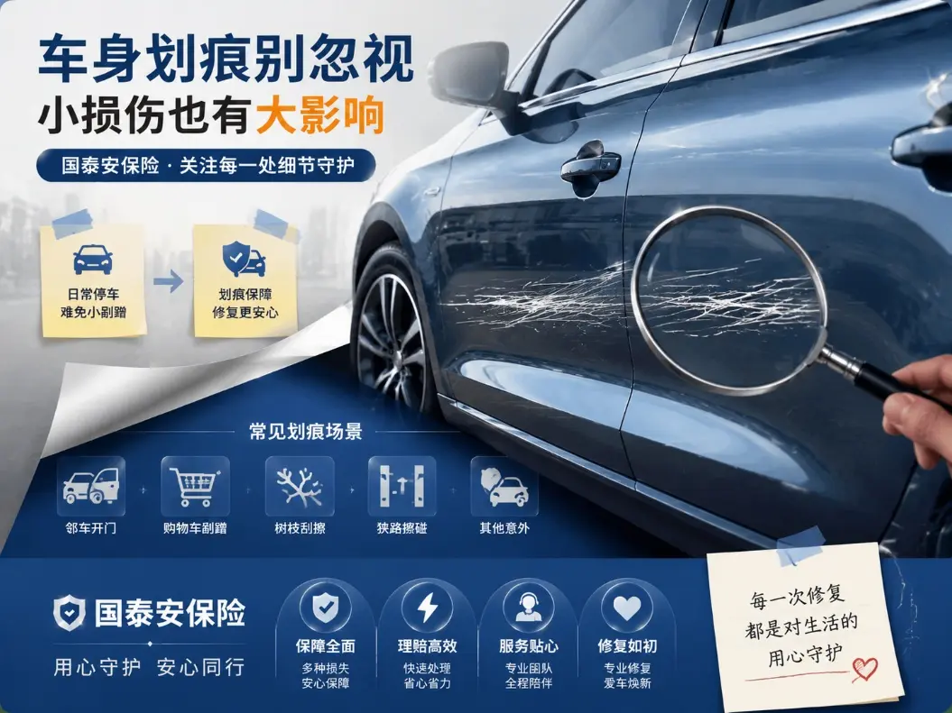 车险中的车身划痕损失怎么处理？小损伤背后的用车烦恼(图1)